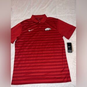 Arkansas Razorbacks Nike Football Polo, Official On Field Apparel